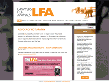 Tablet Screenshot of lawyersforanimals.org.au